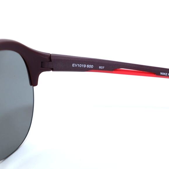 Nike Flex Momentum Semi-Rim Sunglasses - Matte Night Maroon/Gunmetal Flash - NWT - Picture 4 of 10
